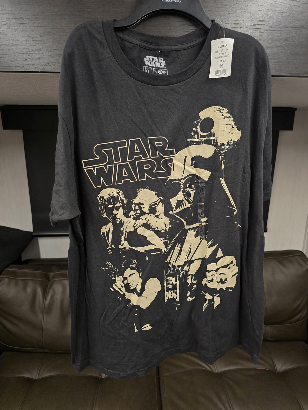 Star Wars Black Graphic Tee Size XL, NWT